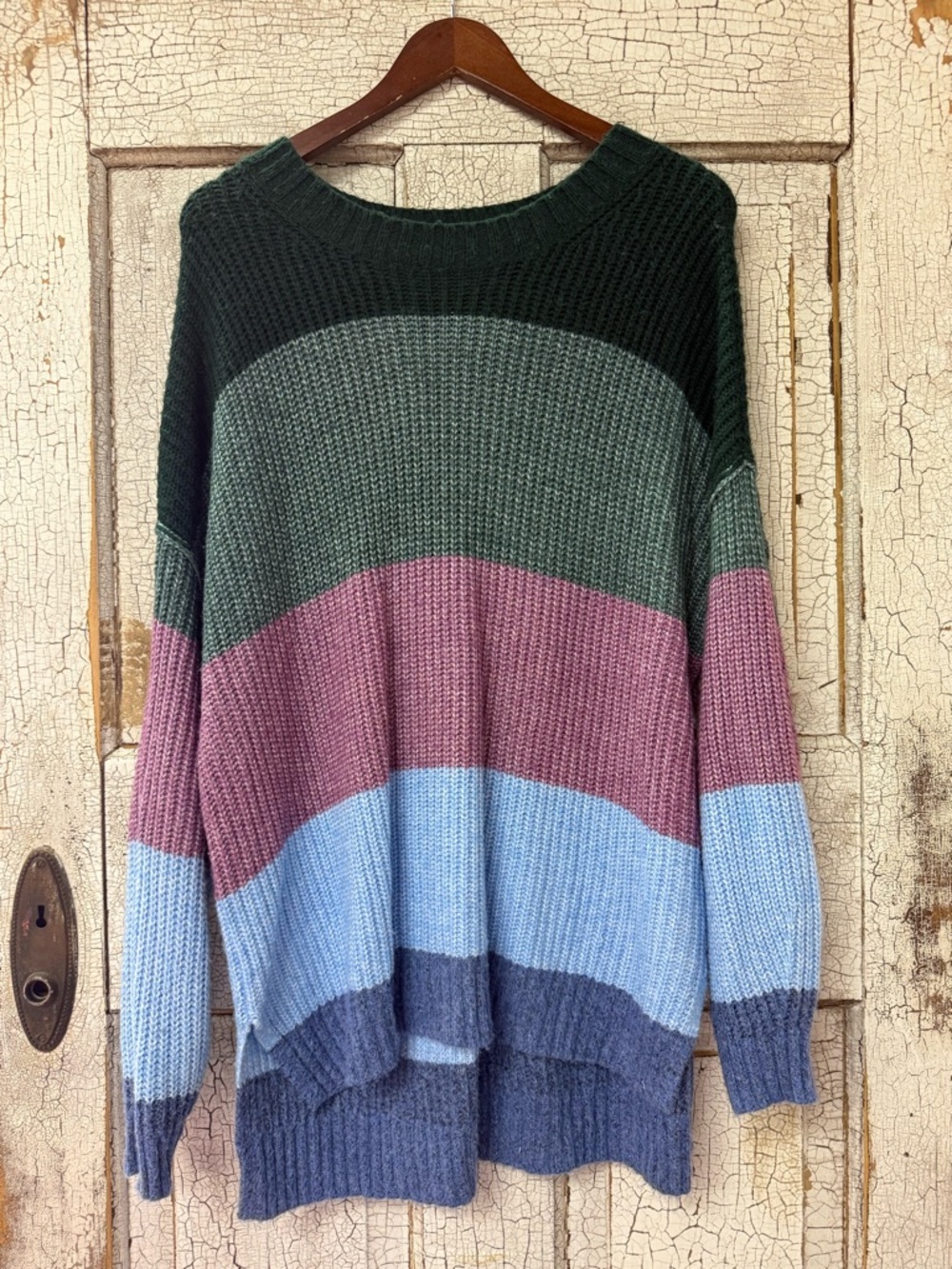 American Eagle Women’s Stripe Oversized Sweater Size M